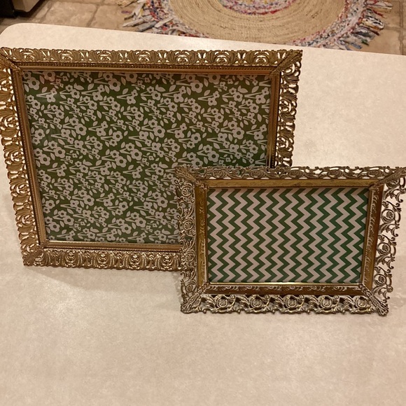 1960s vintage metal gold frames. - Picture 8 of 11